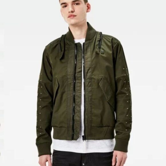 G-star Raw  army green   bomber  MEN'S jacket  size S - Picture 1 of 10